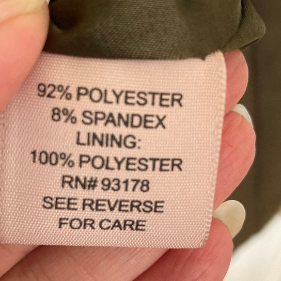 Philosophy Dark Olive Faux Leather Jacket - Picture 4 of 7